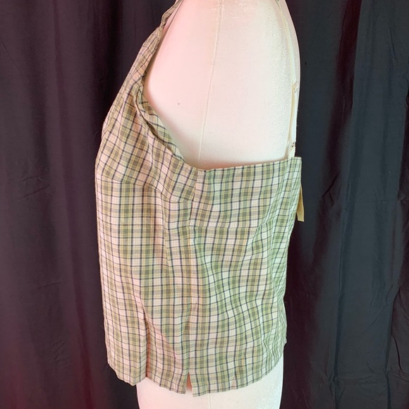 American Eagle green plaid tank size L - Picture 2 of 6